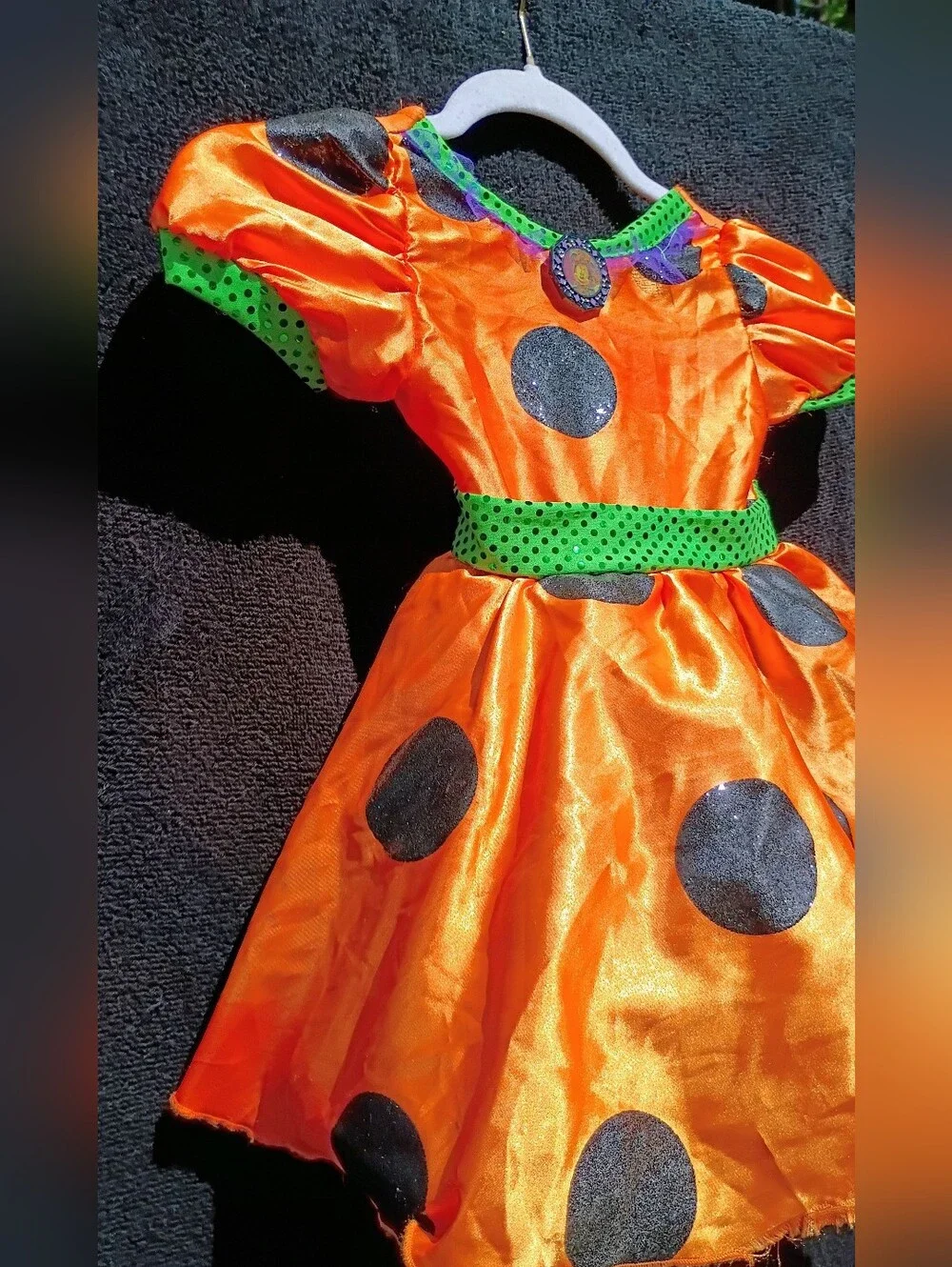 XXS 2T/3T Disney Minnie Mouse Orange Pretend Play Dress Up Halloween Costume